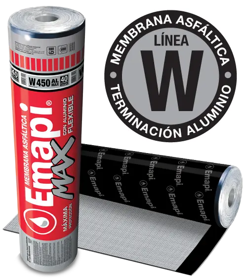Membrana Asfaltica Flexible Con Alum W450MAX $ x Mt (Rollo X10mtx40Kg