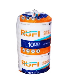 Aislante c/Alum 10mm Espesor RUFI $ X M (RolloX20Mts)