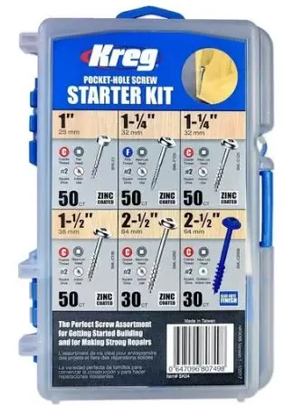 Set De 260 Tornillos 25mm 32mm 38mm 64mm Kreg Sk04 -int