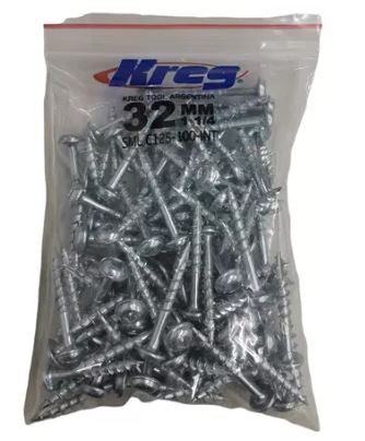 Tornillos De Zinc Kreg-100 De 32mm X 100 Unid Sml-c125