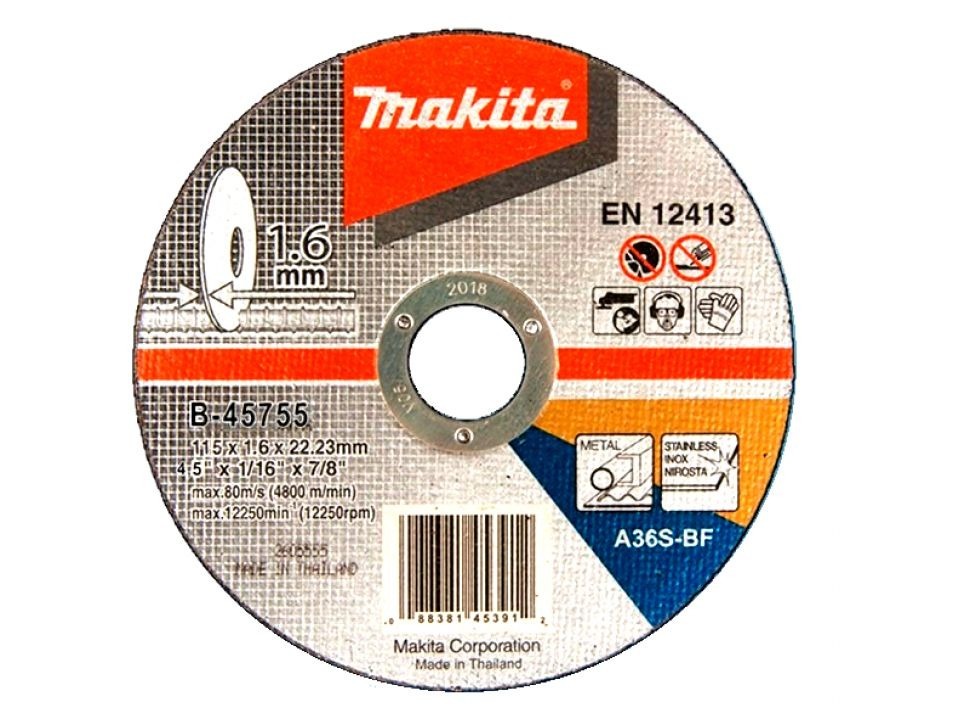 Disco De Corte 115x1.6 Inox #AT60 Larga Vida