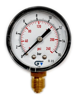 Manometro Caja Resina 53Mm 0-2,5