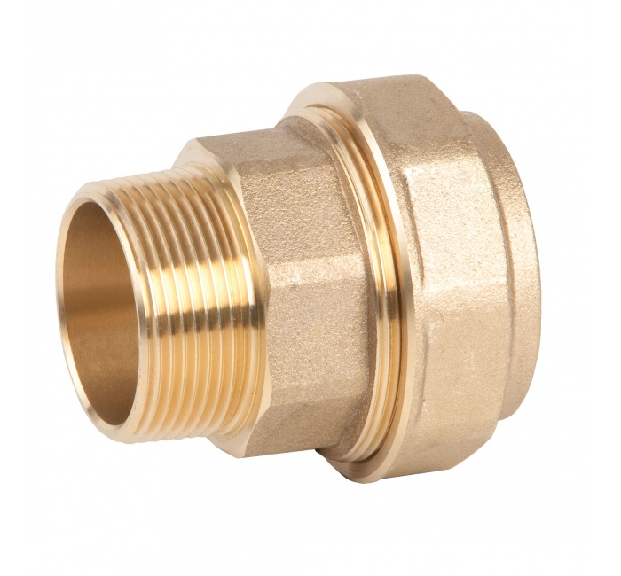 Racor Laton 2 Piezas 3/4 X 1