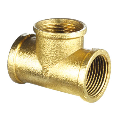 Tee Reduc  3/4" - 1/2"  Bronce Roscado