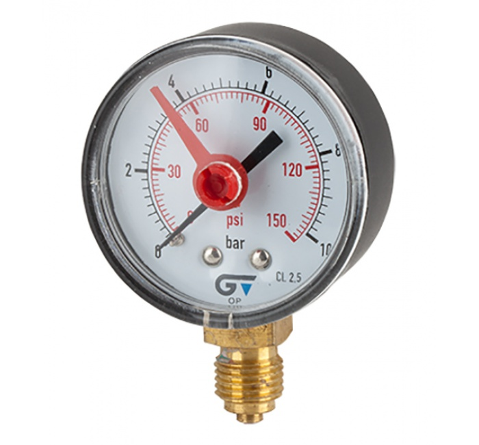 Manometro Caja Resina 53mm 0-6