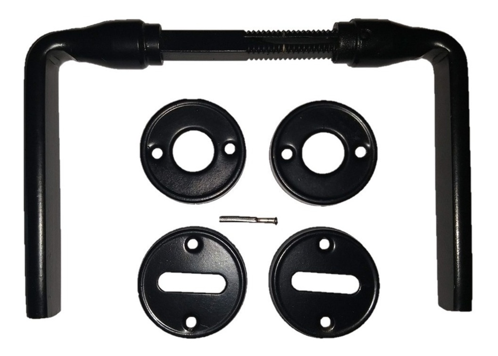 Manija D/B Hierro Pintura Epoxi "Cilindrica" Negro