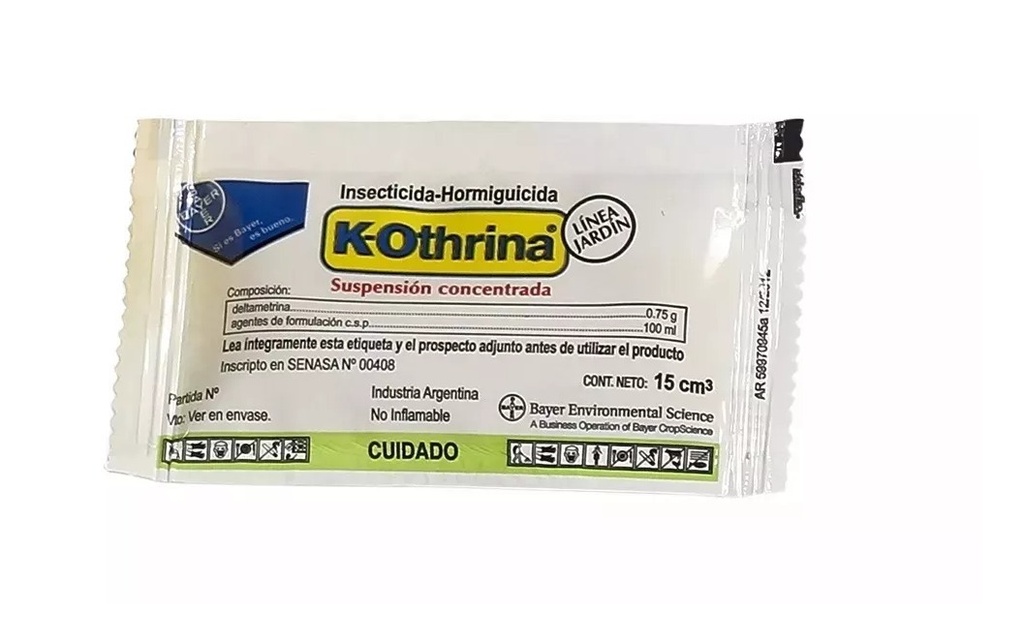 K-Othrina  FW0.75 Sobre 15cc  Precio X Unidad (Caja X 24u)
