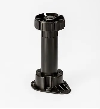 Pata De Plastico Zoc. Redonda Kasse Reg 100/160mm $XC/U