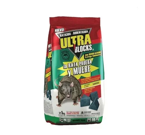 Raticida Ultra $ X Uni. Bolsa X 50 Block1 KILO