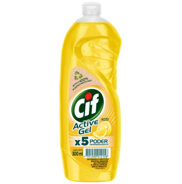 Lavavajilla Active Gel Cif X 300ml