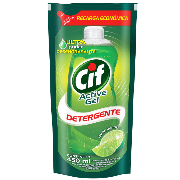 Lavavajilla Active Gel Limon DP CIF 450ml