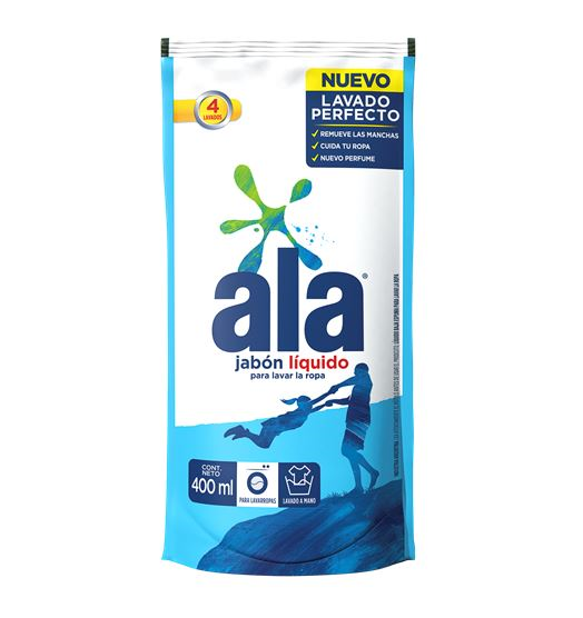 Jabon Liquido Ala 400 Ml P/Lavarropas