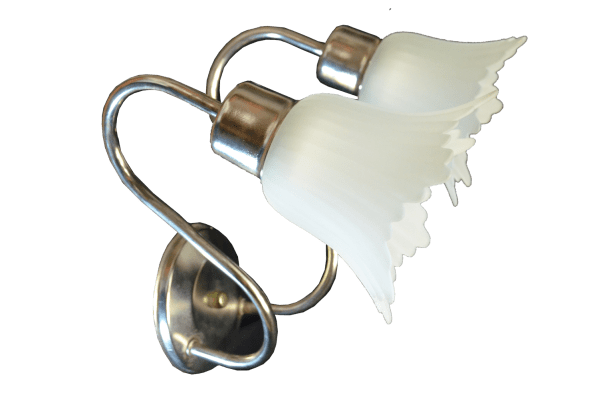 Aplique Rustico 2/L Arm Bco