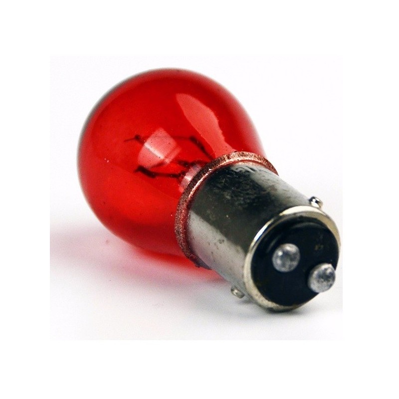 Lampara 12V 21W S25 BA15S Rojo