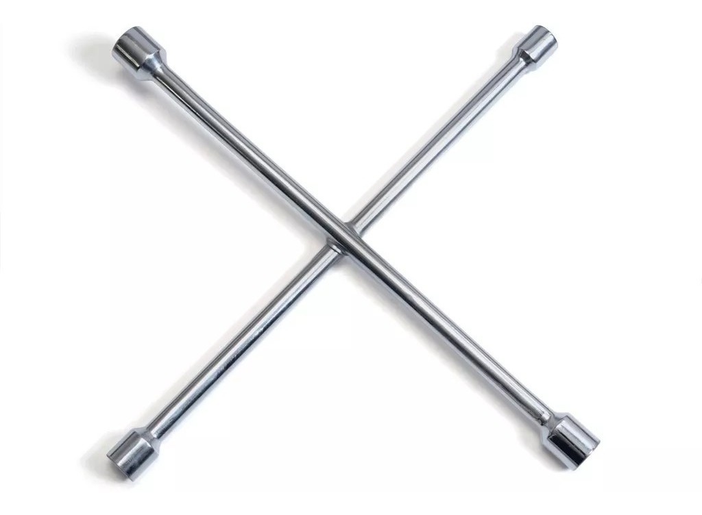 Llave Cruz 14" Cromada Reforzada