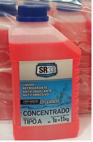 Anticongelante Organico Rojo 1L SR33