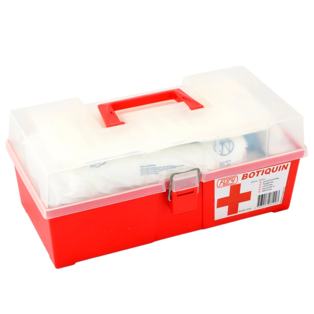 Botiquin 1º Auxilios Caja Plastica