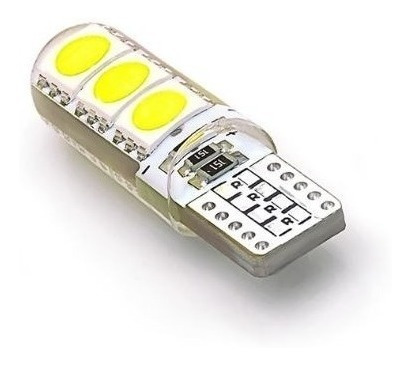 Lampara Led T10 De Silicona 12V Bco (X10)