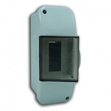 Caja PVC DIN 2B Emb/ Apl C/Pta Fume TAAD