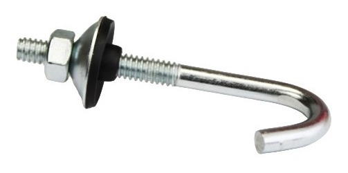 Gancho J Corto C/Tuerca De 6cm