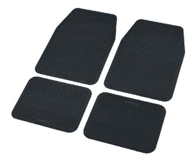 Cubre Alfombra Goma Negro X 4 Piezas (TP 15113)