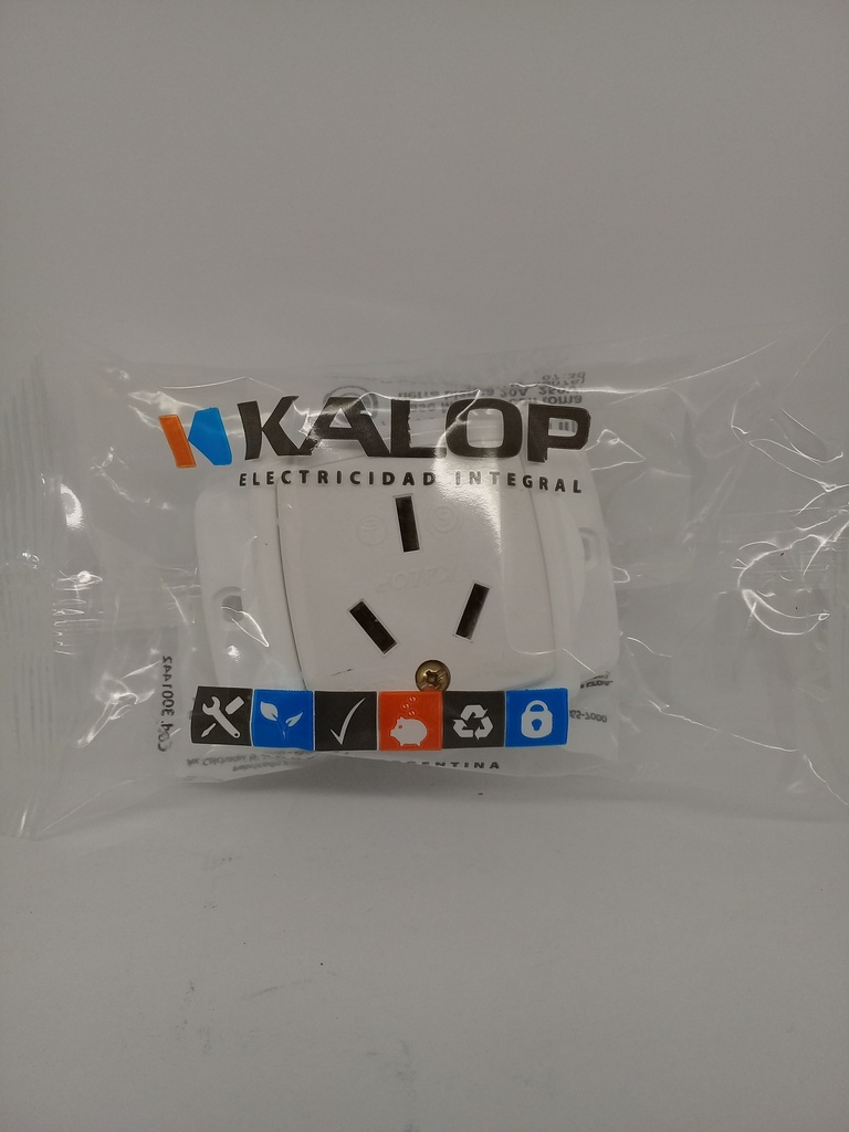 Base Toma 20 Amp Bl Kalop 39076