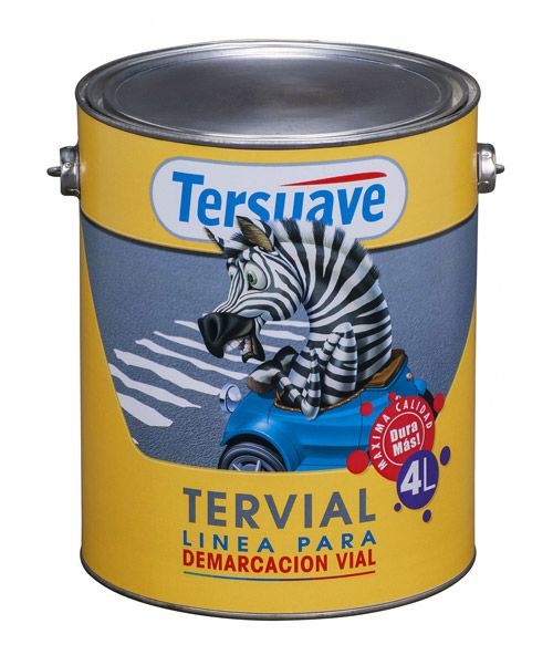 Pintura Demarcacion Vial Tervial Sem Mat.Bco 4l