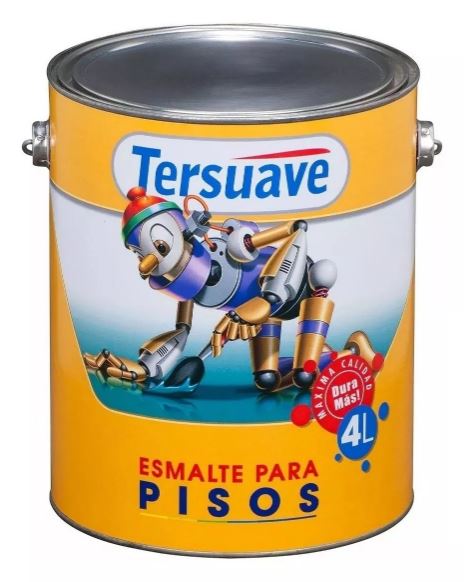 Esmalte Sintetico P/Pisos Semi Mate Gris 4lts