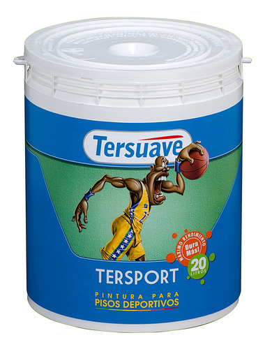 Pintura Piso Deportivo  Acuoso Verde 1L