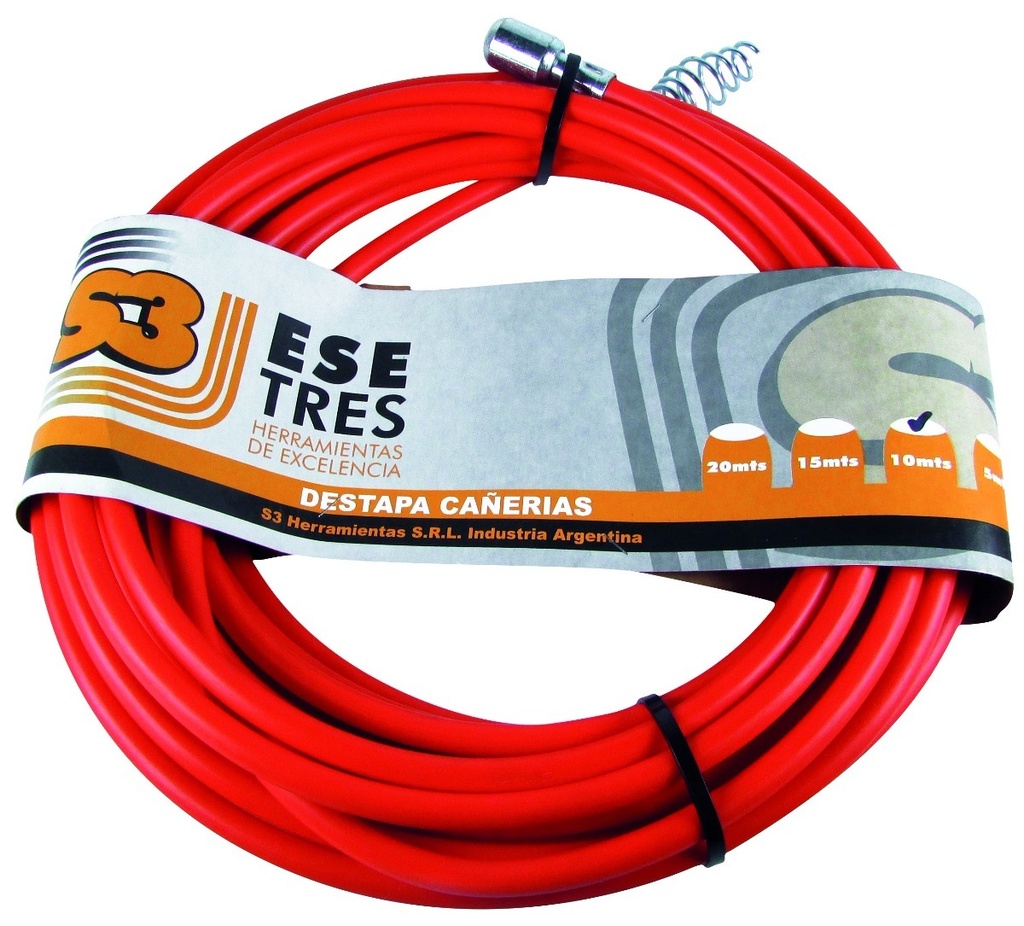 Cinta Plastica Destapacañerias X15mts