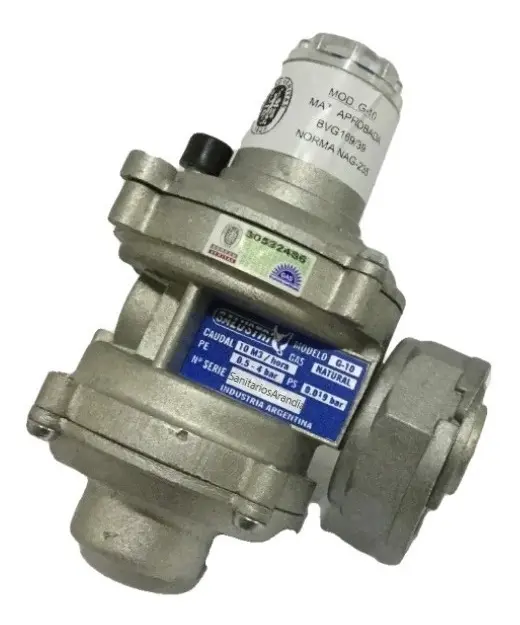 Regulador De Gas 6 M3/H