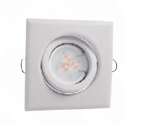 Luminaria Embutir P/Dicroica C/Mov GU10 Blanco