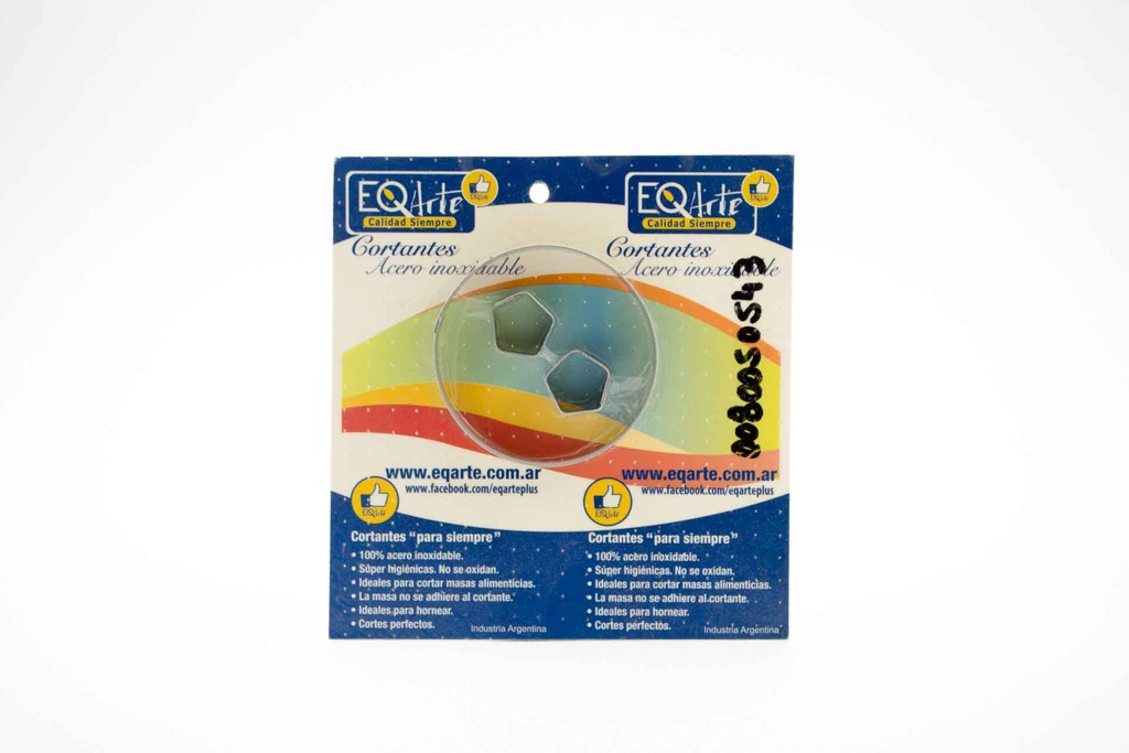 Cortante Acero Inox Pelota De Futbol X 3 Blister