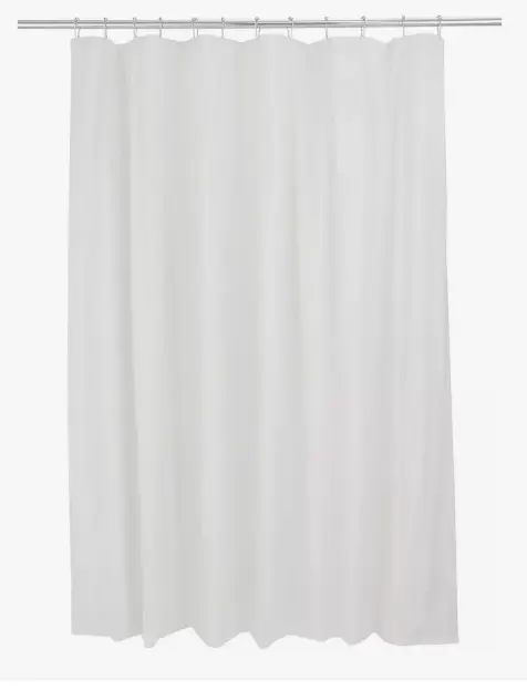 Cortina Plastica De Baño C/Ganchos