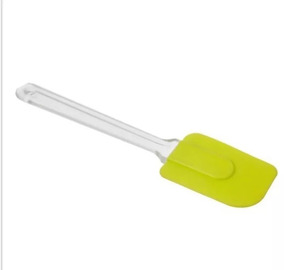 Espatula Silicona Verde Mango Transp