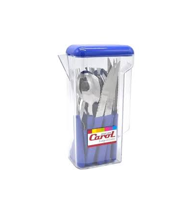 Jarra Plasttica Crist. Tapa Azul  1.25L