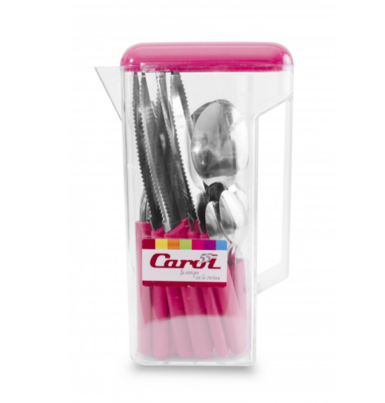 Jarra Plasttica Crist. Tapa Fuccia  1.25L