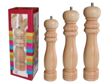 Pimentero Madera 12.5cm Con Caja