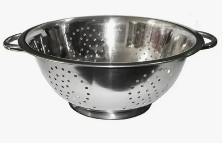 Colapasta Acero Inox C/Base C/Asas 24cm