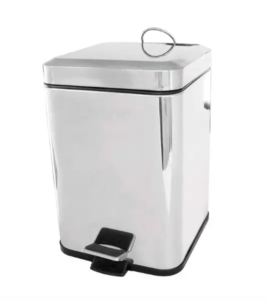Cesto Acero Inox C/Pedal 3L Cuadrad