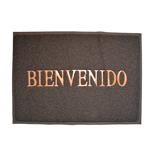 Felpudo 40x60C Bienvenido Gris