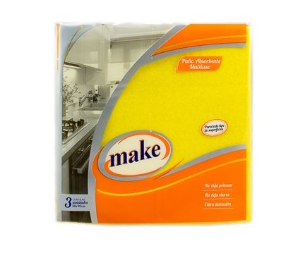 Paño Multiuso Make X 3 38x40