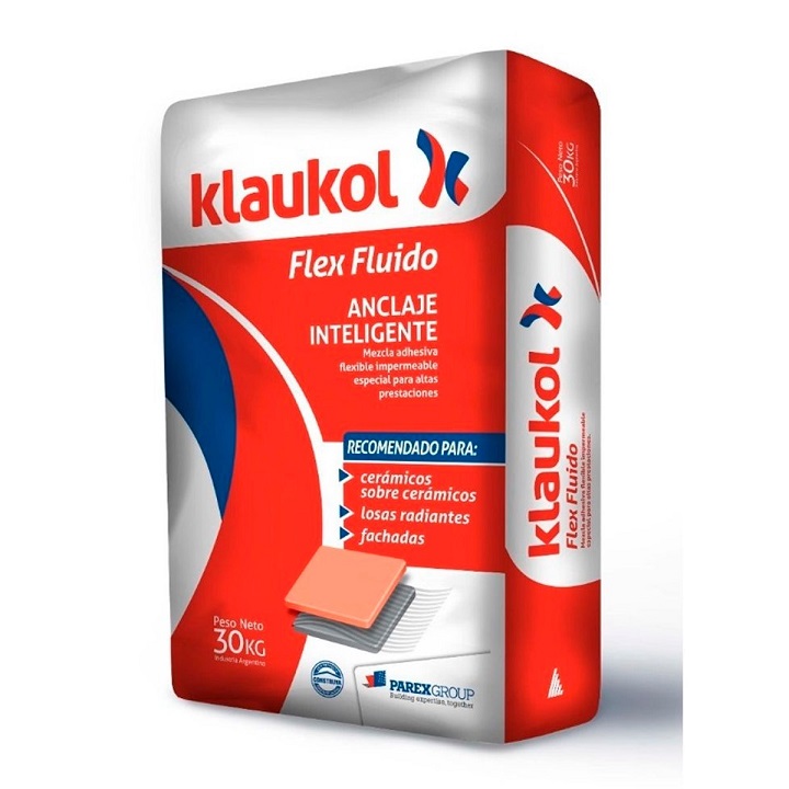 Klaukol Flex Fluido X25Kg $ x Bolsa *Nuevo Formato*  (Pallet x 80 bolsas)
