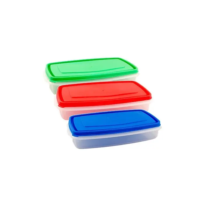 Recipiente Plastico  Hermetico Rectangular 1.3Lts Nuva 814