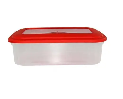 Hermetico rectangular  2l. aprox - Tapa color. bazar SINA