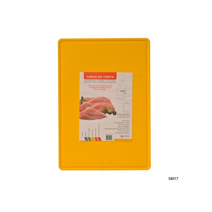 Tabla De Cocina Plastica 35x50 Cm Amarilla