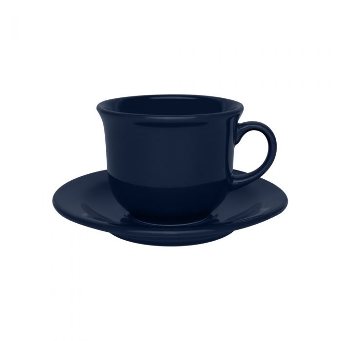 Taza Te 200cc C/Plato Unni Blue