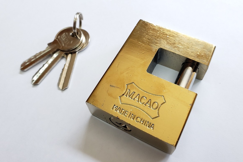 Candado Pulido Perno Horizontal 90mm