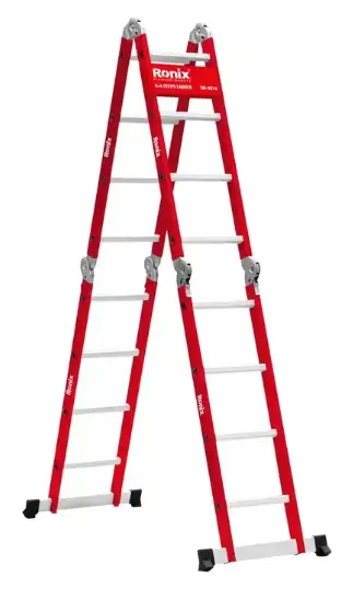 Escalera Plegable De Aluminio 4X4 Profesional H/ 150KG Ronix RH-9974