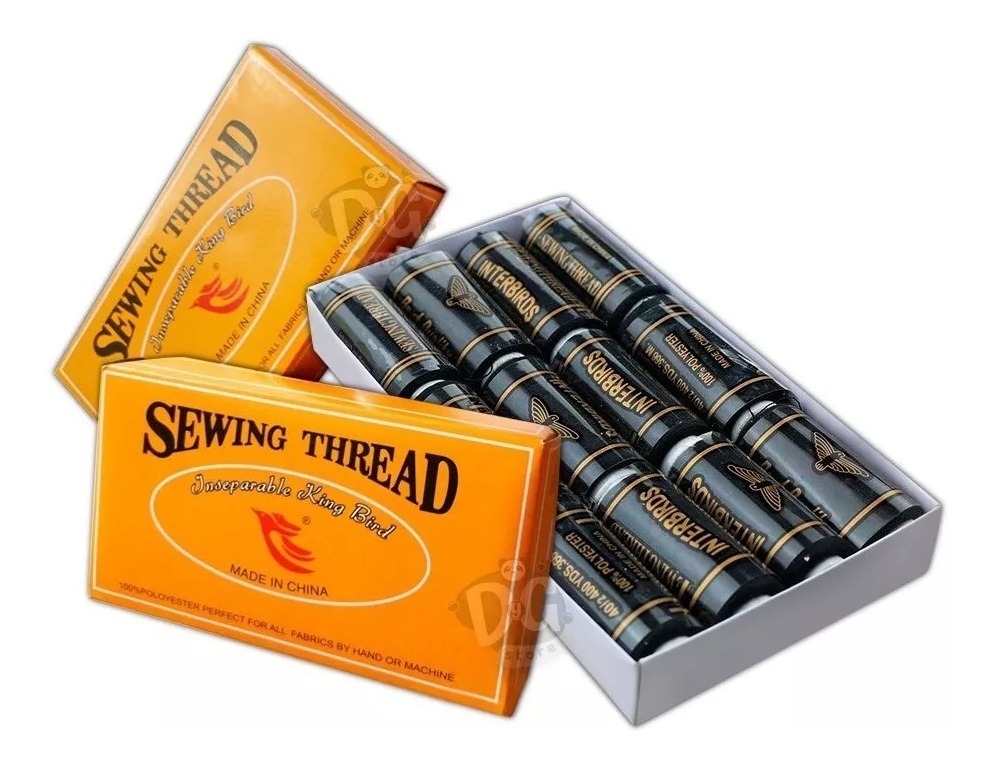 Hilo De Coser Negro $ X Unidad (Paq X 12unid)